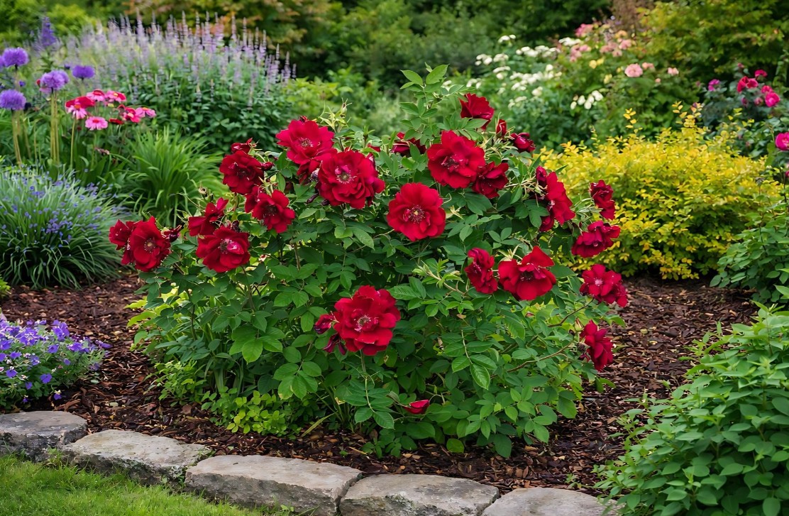 Rosa-rugosa-polako- Rosa Rugosa 'Take It Easy® Red' - Slika 1